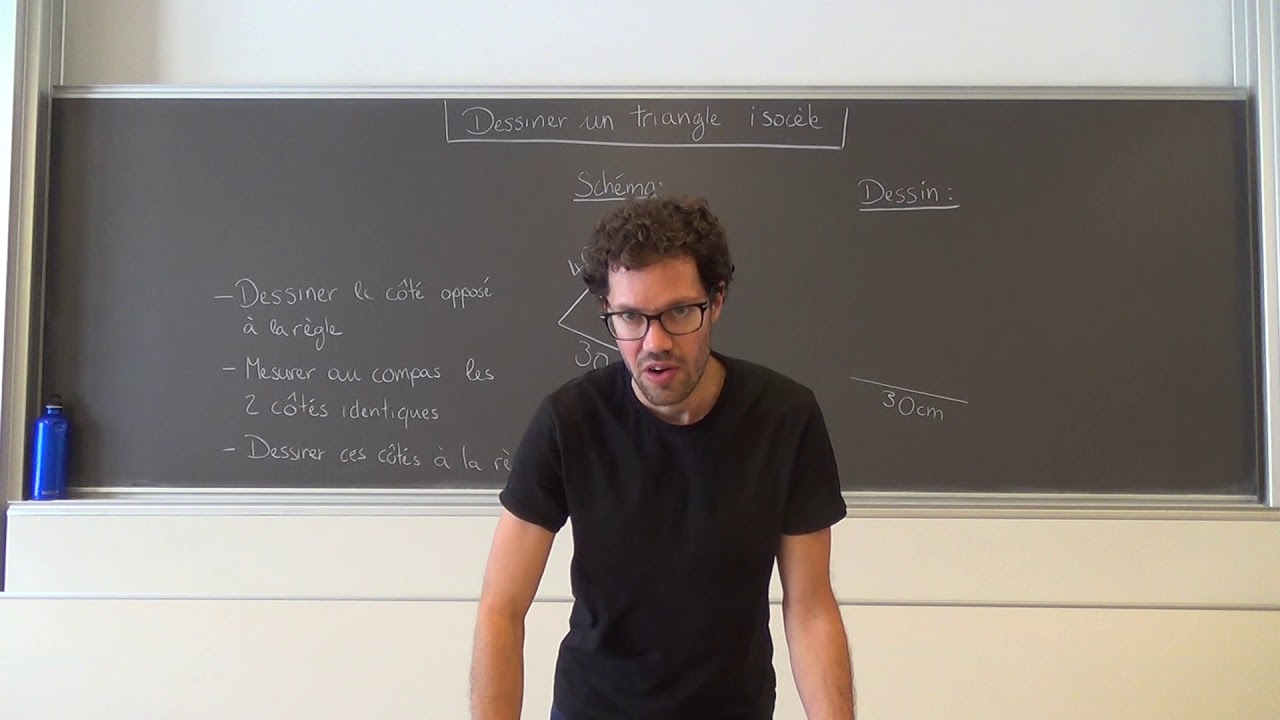 G&eacute;om&eacute;trie plane - vid&eacute;o 7 - Dessiner une triangle isoc&egrave;le