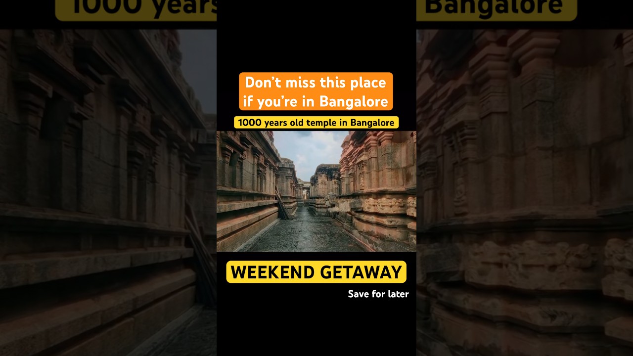 1000 years old temple near Bangalore | Places to visit in Bangalore #shortsfeed #shorts #bangalore