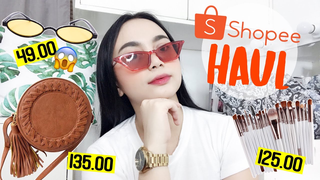 SHOPEE HAUL (hair tools, brushes, makeup, bag, accessories, etc.) | Nikki Valiente