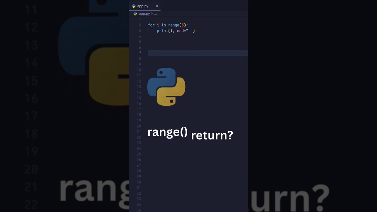 The Range Function Explained (with Visuals!) #python #programming #javascript #software #css #short