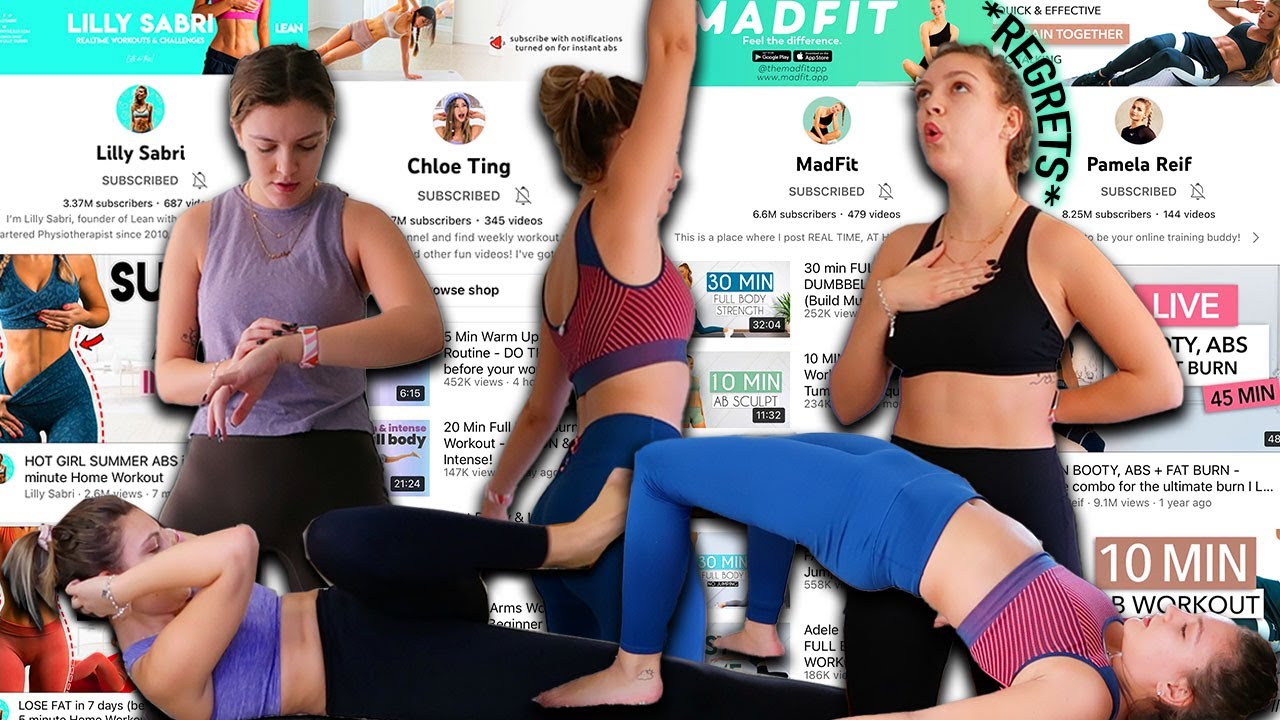 I Worked Out Like Your FAVOURITE FITNESS INFLUENCERS for a week *regrets*