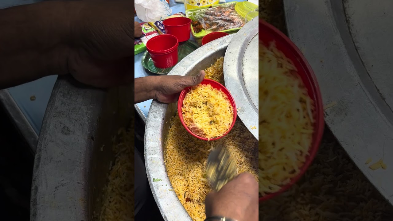 Boneless 8 peices chicken Pakoda biriyani 150rs only  vijayawada eat street..