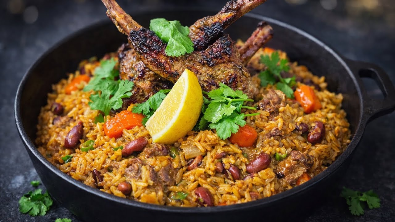 🇬🇾Cook-Up Rice with a dash of tender lamb! 