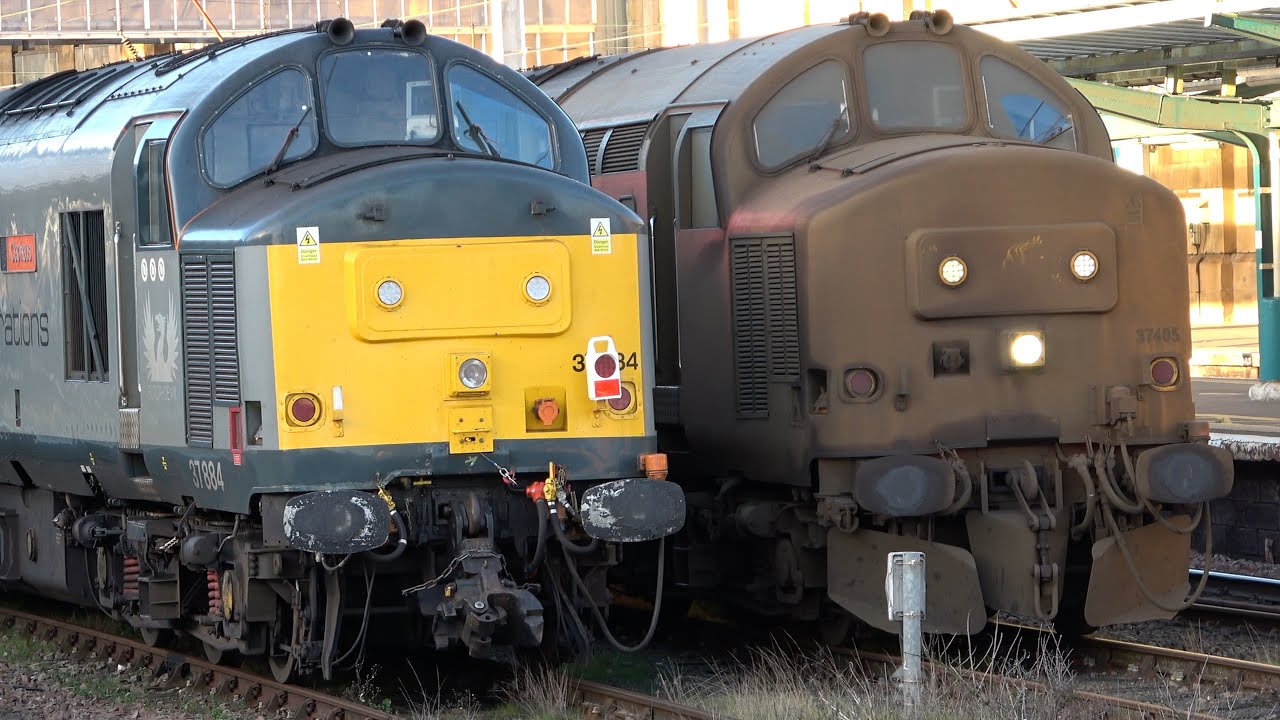 How Dirty can a Class 37 be? Fantastic Carlisle Train Variety 17 Nov 25