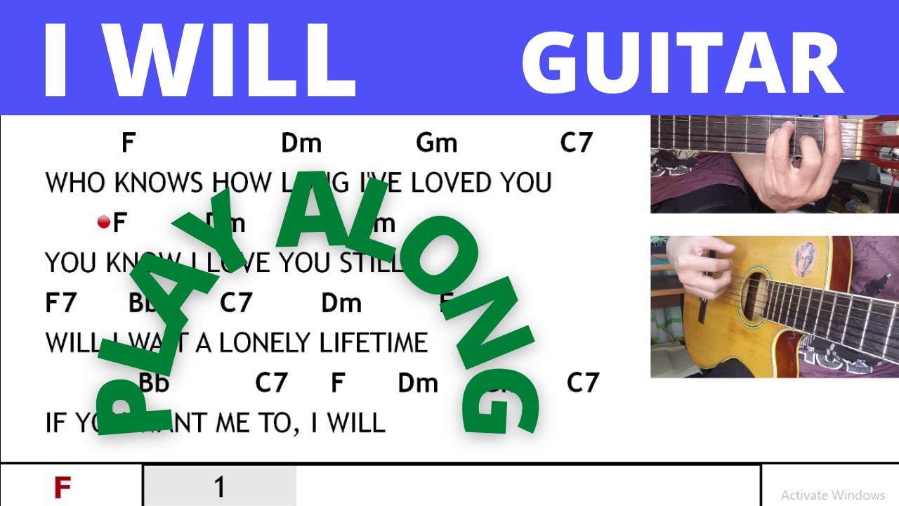 Mastering the Chords & Lyrics of 'I Will' by The Beatles on Guitar! @TeacherBob