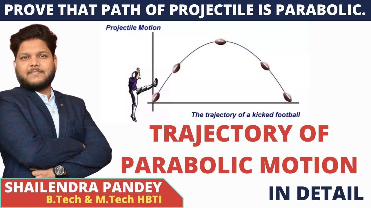 PATH OF PROJECTILE MOTION | EQUATION OF PATH OF PROJECTILE | TRAJECTORY OF PROJECTILE MOTION
