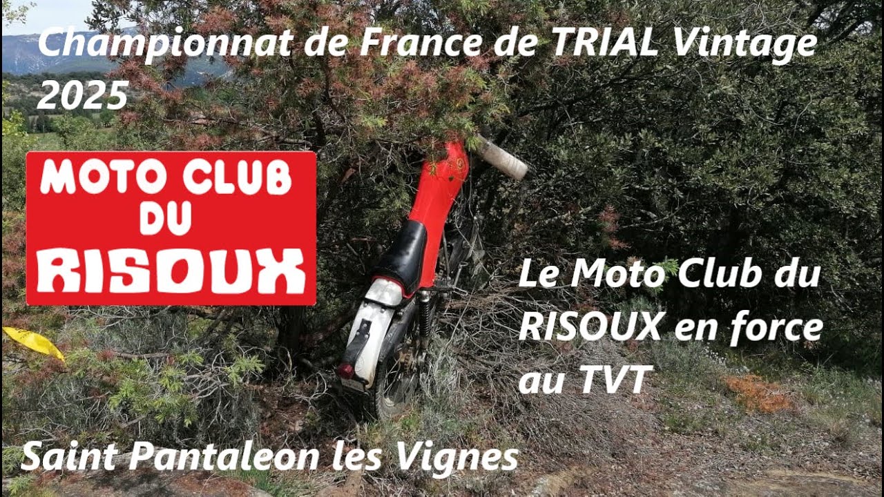 Trial vintage : Le Moto Club du Risoux à Saint Pantaléon les Vignes 2025