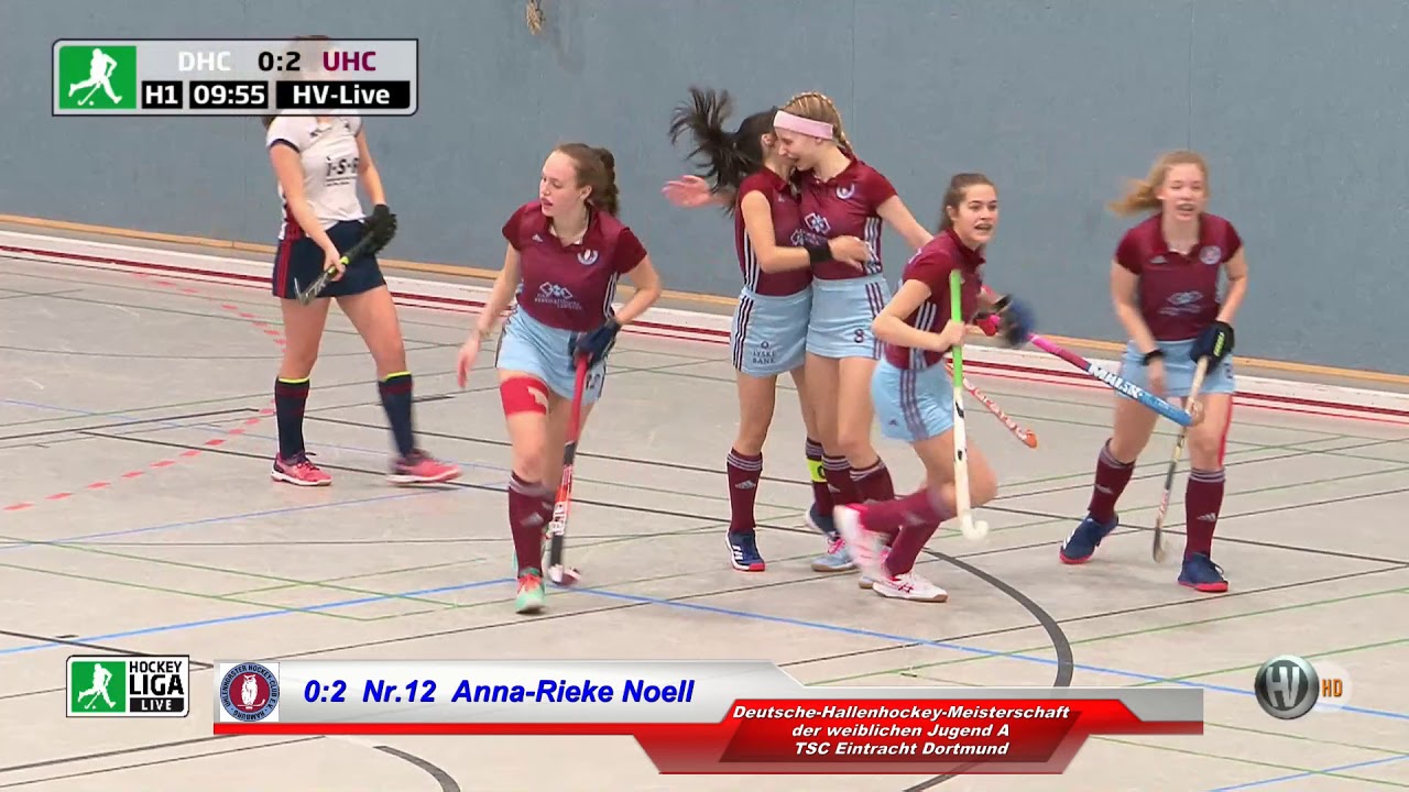 14. Spiel DM Halle 2. Halbfinale 10.30 h: D&uuml;sseldorfer HC vs. UHC Hamburg 3:4 23.02.2020
