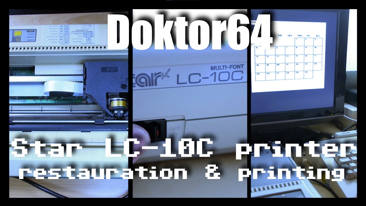 Doc64 #22 | Commodore C64 | Star LC-10C Matrix Printer restauration and printing
