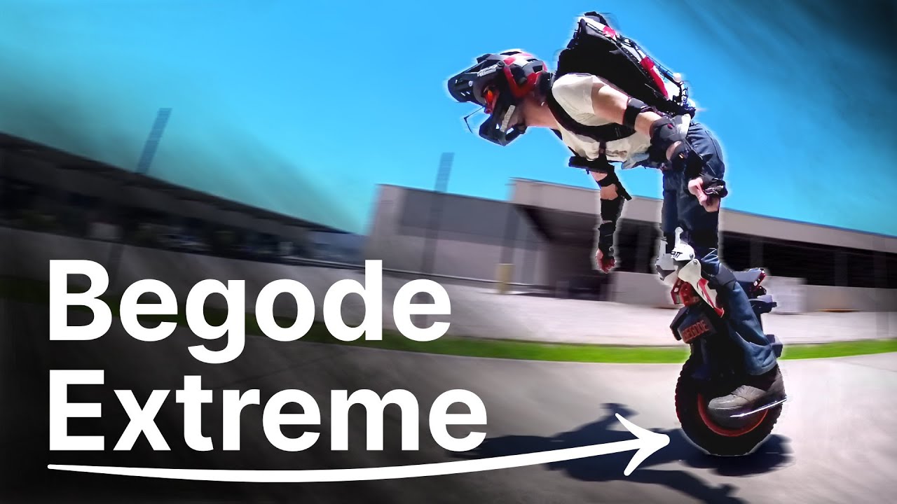 first ride on 134V, the Begode Extreme Electric Unicycle EUC