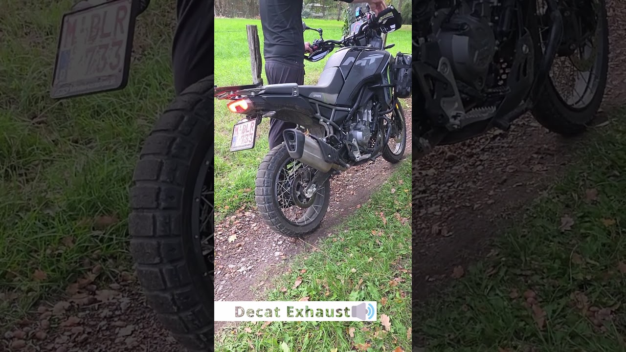 Decat vs Stock Exhaust &ndash; CFMoto 450MT Comparison 🔊🔥 #exhaustsound