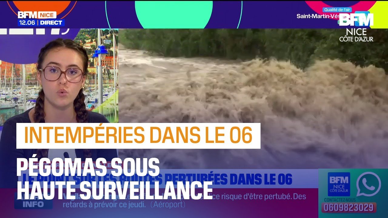 Pégomas en proie aux intempéries, les habitants et commerçants sont inquiets