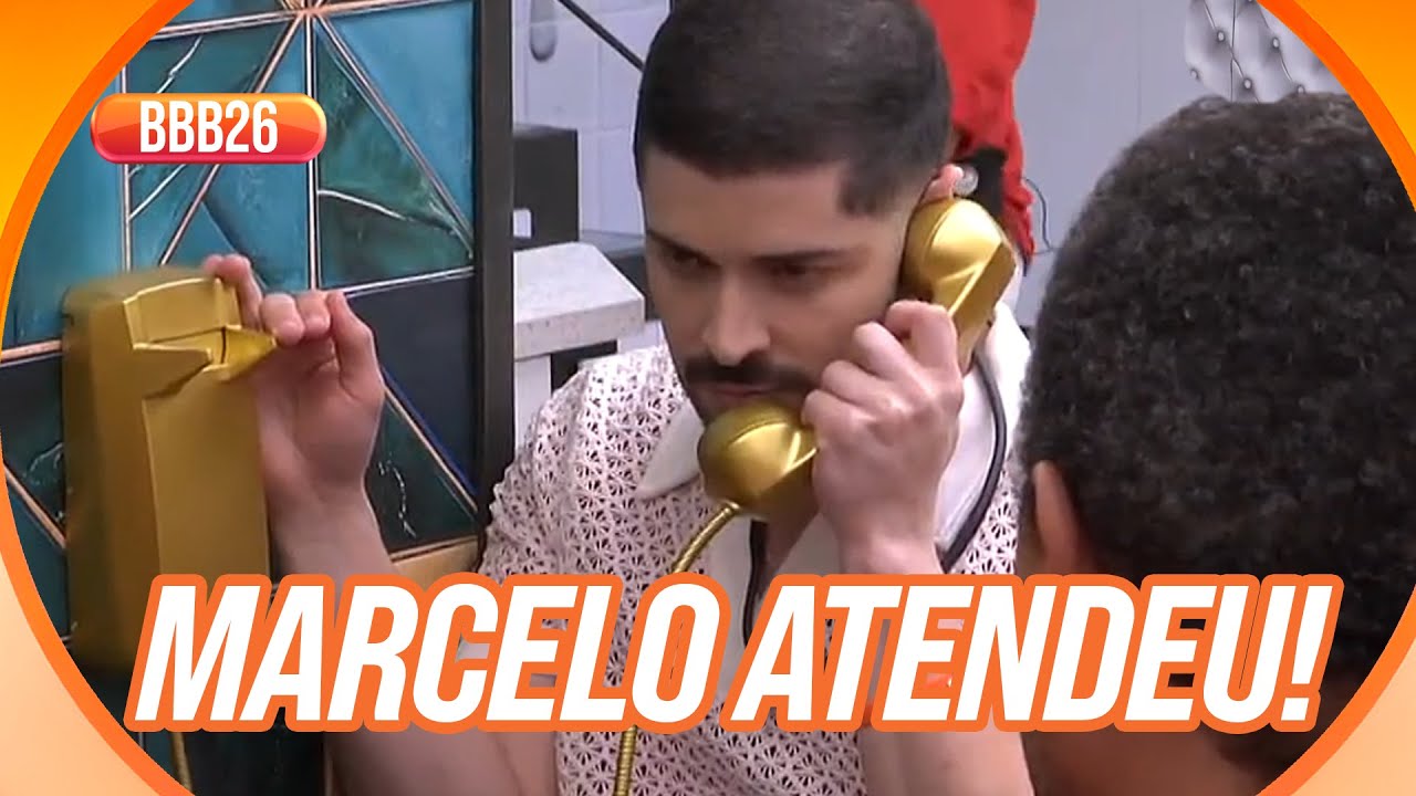 Marcelo atende o Big Fone e pega pulseira dourada | BBB 26
