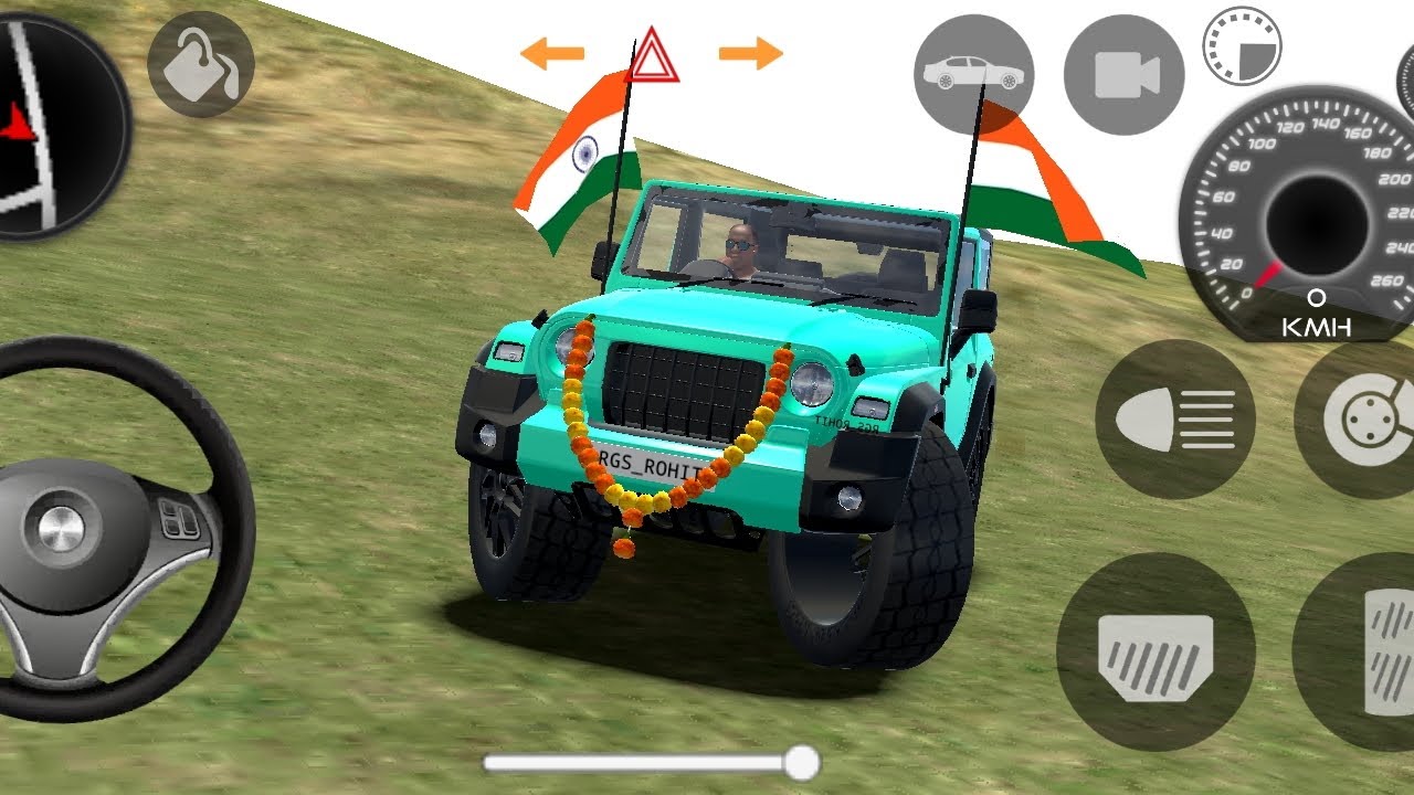 Dollars New song 2026 | New Car Simulator | Game Mahindra Blue Thar | Best Driving Indian car🚗