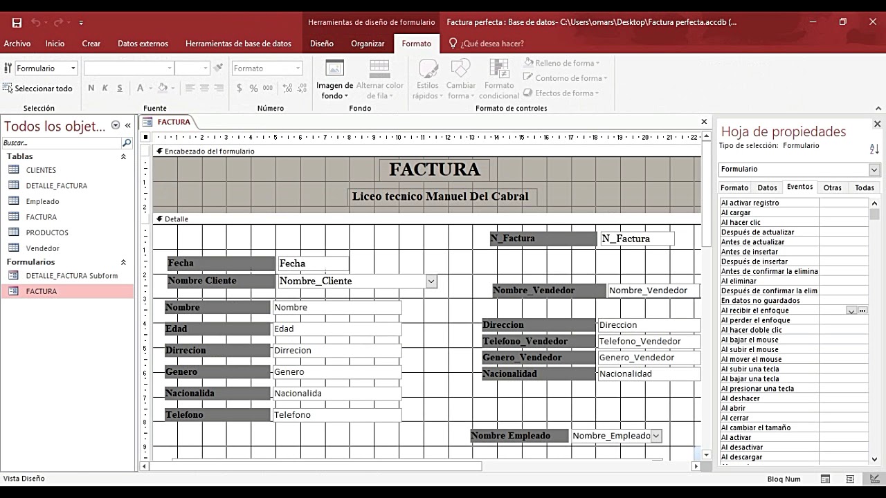 Como hacer que se te guarden los datos del formulario a la tabla en Access