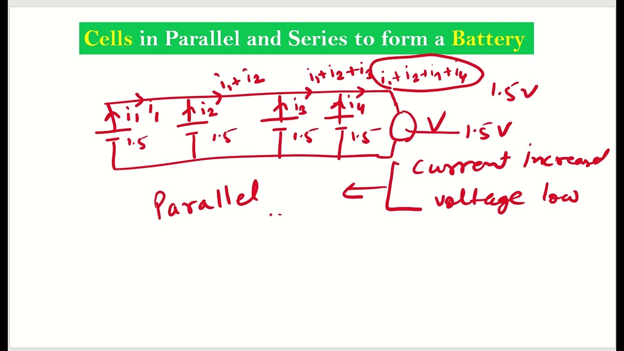 CELLS in series and Parallel in an electrical circuit