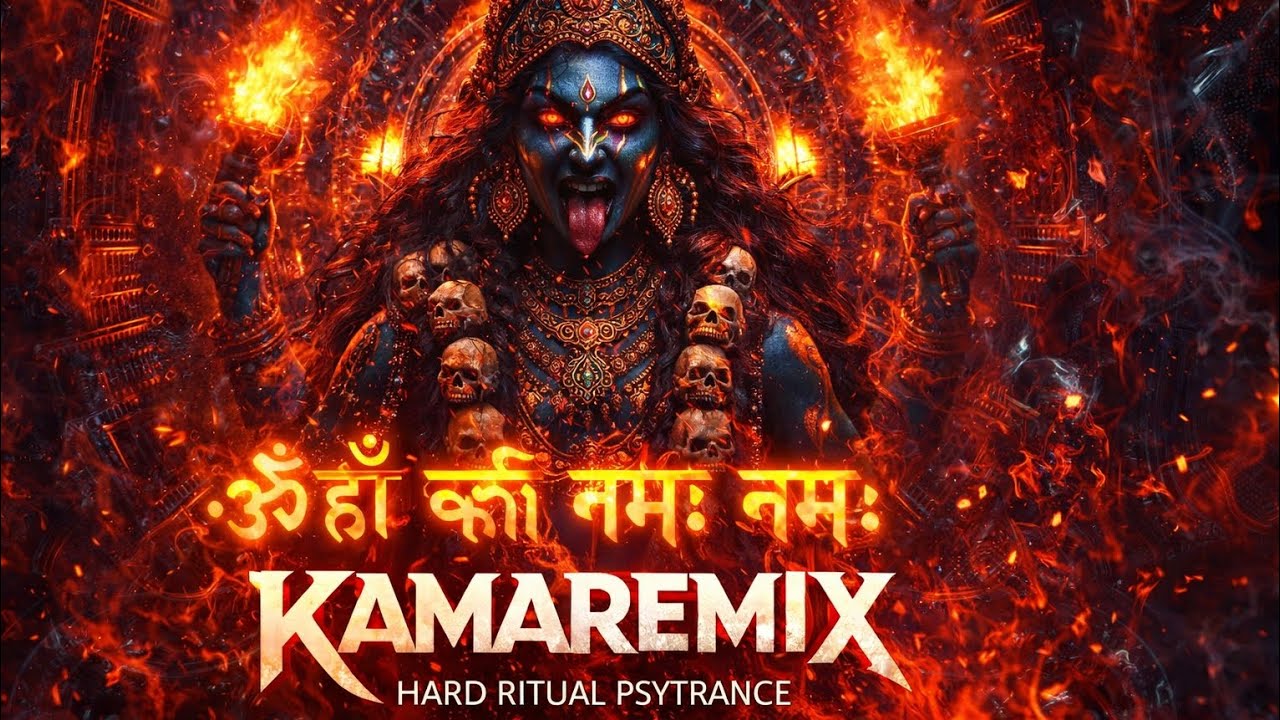 ॐ ह्रीं क्लीं | Kamaremix | Hard Ritual Psytrance | Dark Mantra Trance