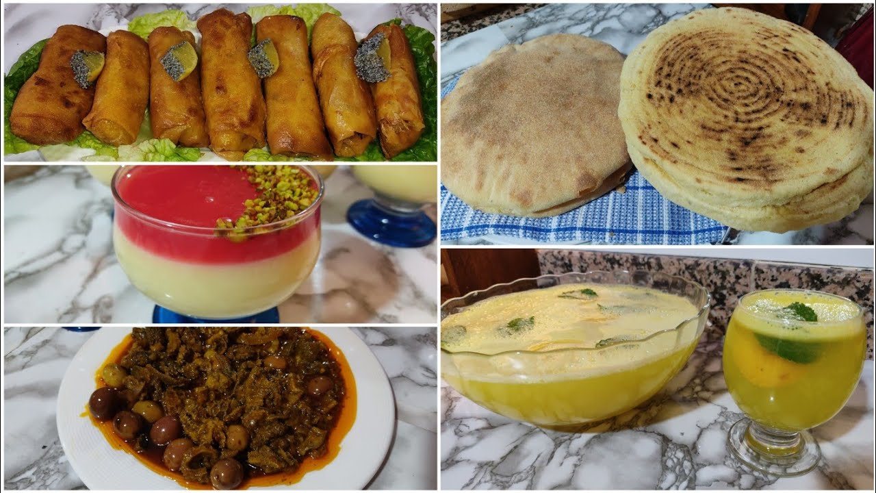 مائدة اليوم برعاية الطبخ الجزائري 🇩🇿🇩🇿 حضرت معكم  مطلوع خفيف كالقطن و شربات بوفاريك اللذة والانتعاش