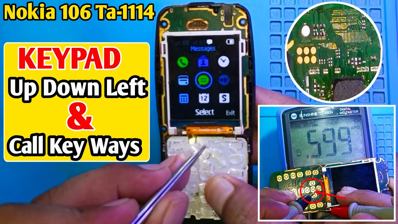 Nokia 106 TA-1114 Keypad Jumper Ways | Solution for All Nokia Mobile Keypads Not Working!