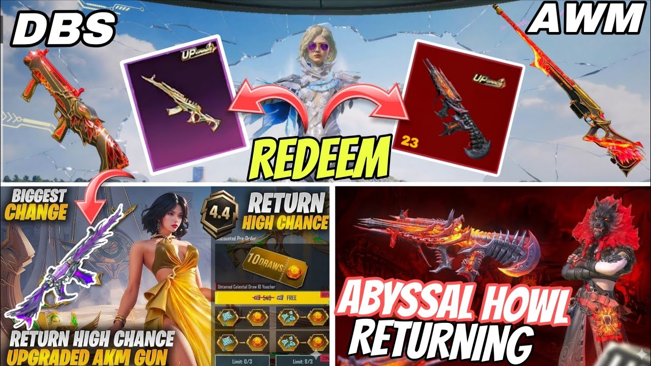 🔥 ABYSSAL HOWL AUG RETURN |🔴 4.4 SANDSPRING AKM RETURN LEAKS | SHINOBI KAMI NEWS | BGMI LEAKS 4.4 V