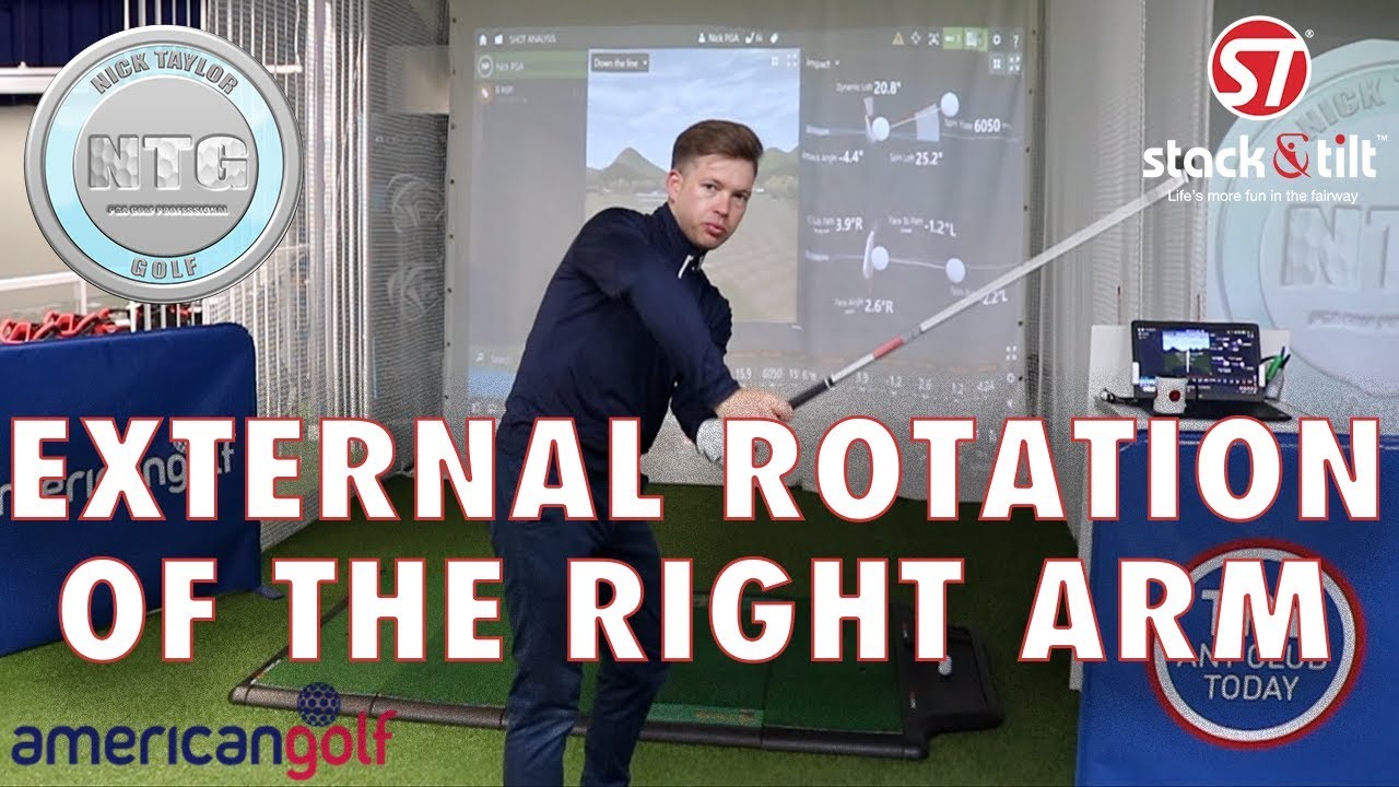 External rotation of the right arm | Golf Tips | Lesson 78