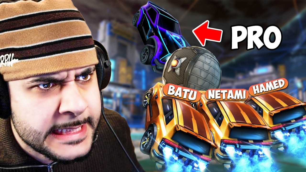 3 Streamer vs 1 Rocket League Profi!