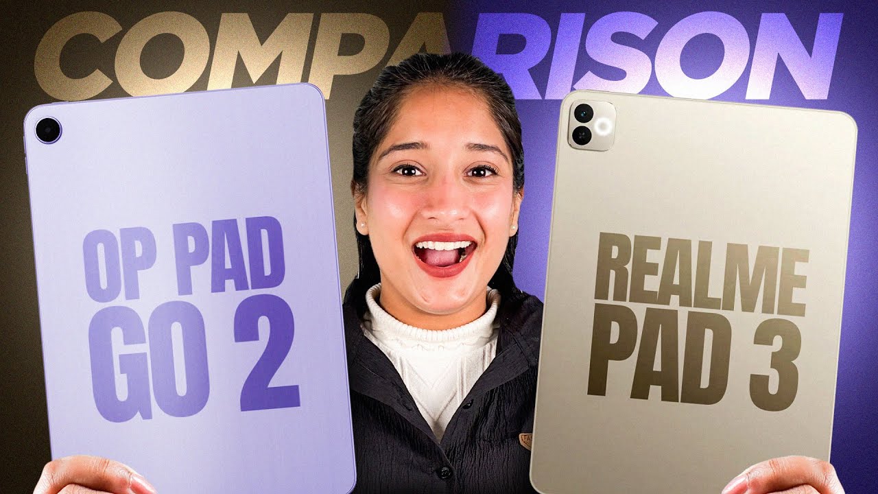 Realme Pad 3 vs OnePlus Pad Go 2 comparison in Hindi: Which tablet should you buy?😍