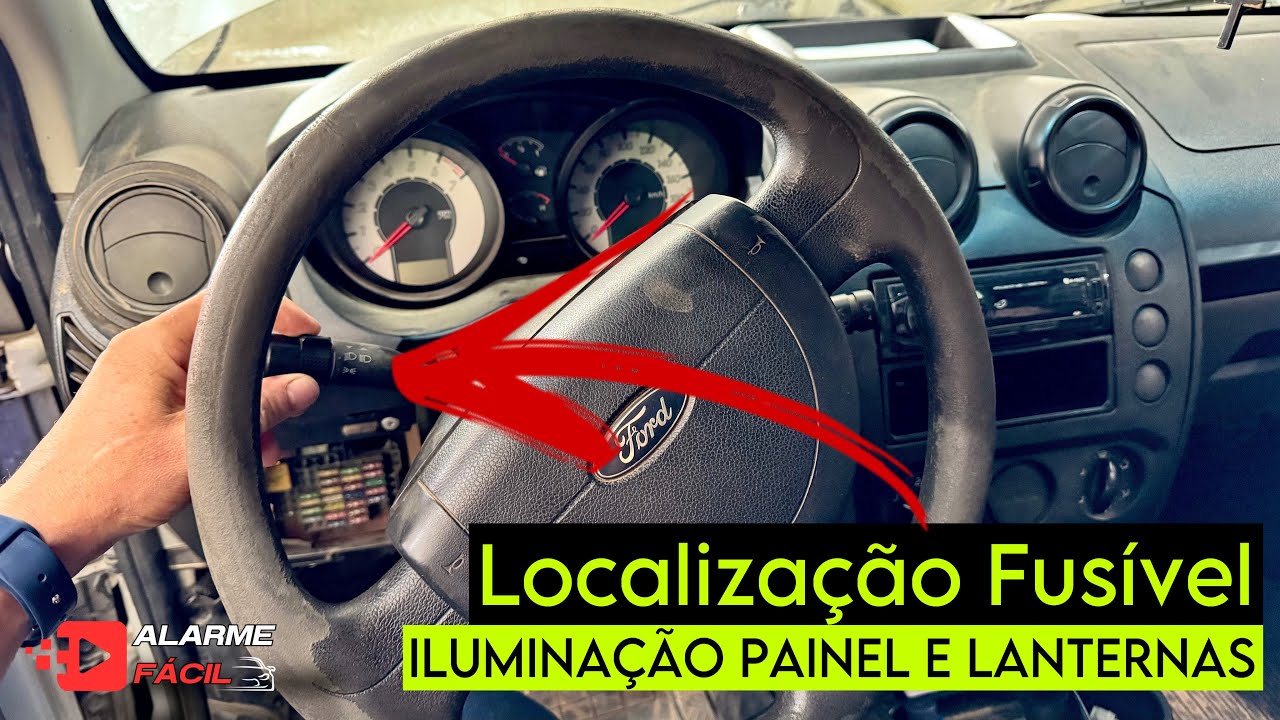 Painel e Lanternas Ford Fiesta Não Acende   Localização do Fusível