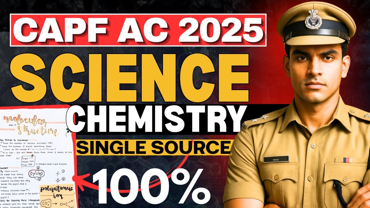 Every Chemistry Question in CAPF AC 2025 Was From THIS Source!