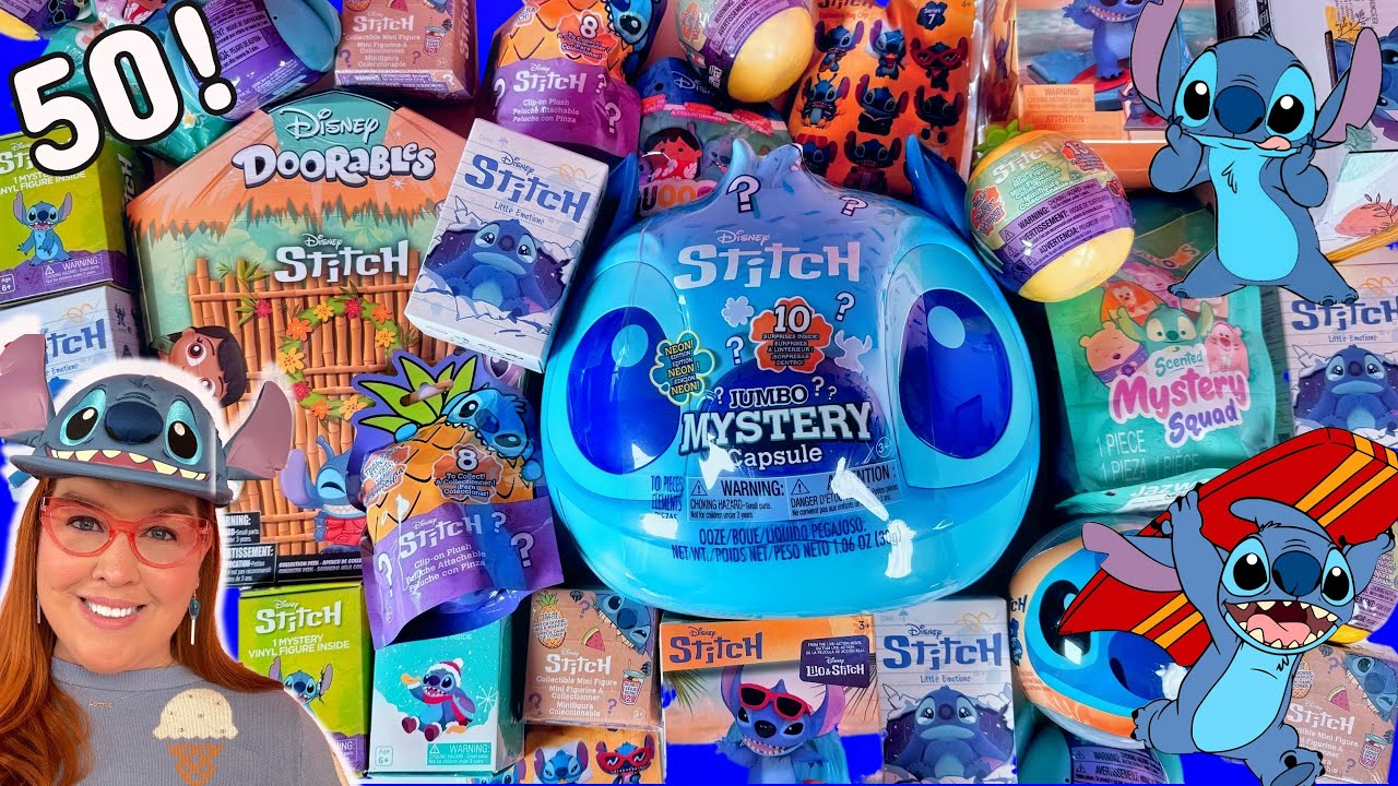 💙 ULTIMATE STITCH UNBOXING!! Unboxing 50 Stitch Blind Bags and Blind Boxes!! POP MART!