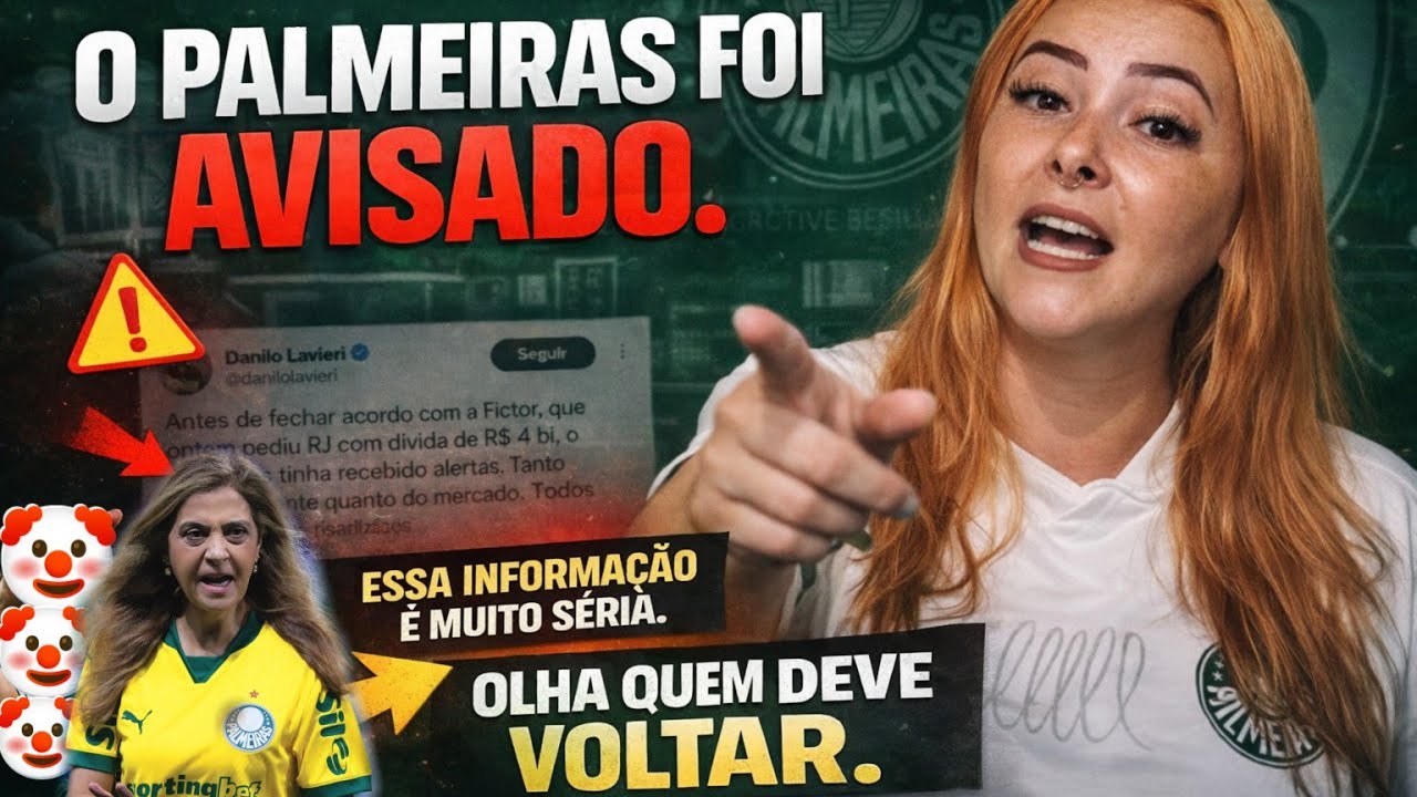 🚨 A CASA CAIU! ESSA INFORMAÇÃO É MUITO SÉRIA! PALMEIRAS FOI AVISADO E MESMO ASSIM ASSINOU! ATÉ BREVE