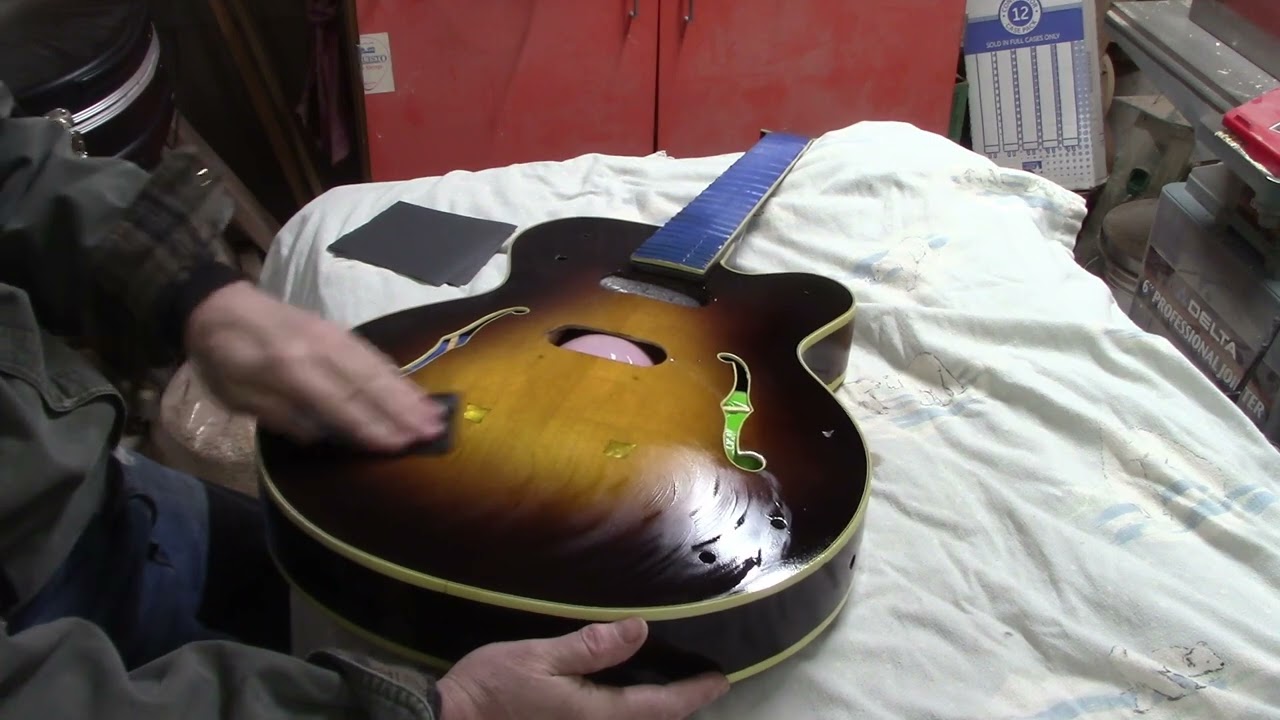 Gretsch Archtop Restoration, Part 13: Nitrocellulose Lacquer Finish