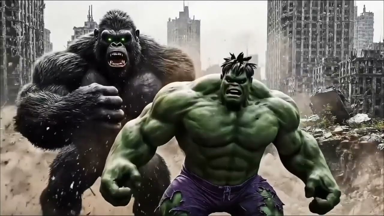 Two Monster Fightings | King Kong And Hulk In front of each other | Who will win, Hulk or King Kong?