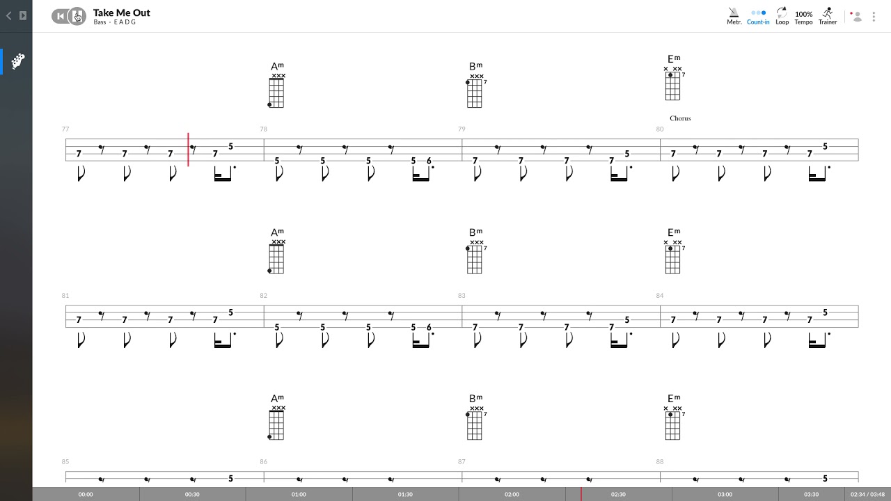 Franz Ferdinand - Take Me Out (BASS TAB PLAY ALONG)