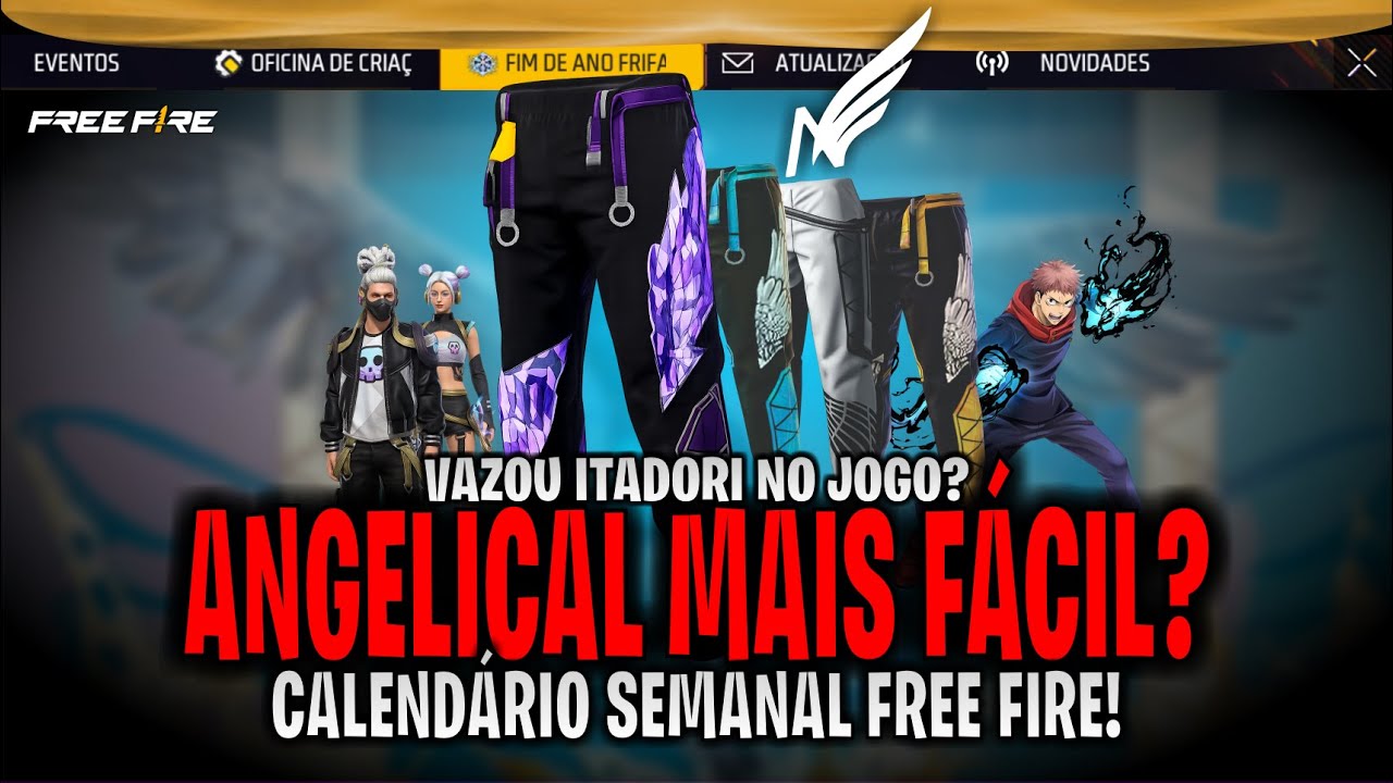 🚨URGENTE! EVENTO ANGELICAL MAIS FÁCIL?! + NOVA OB52 E CALENDÁRIO SEMANAL | NOVIDADES FREE FIRE