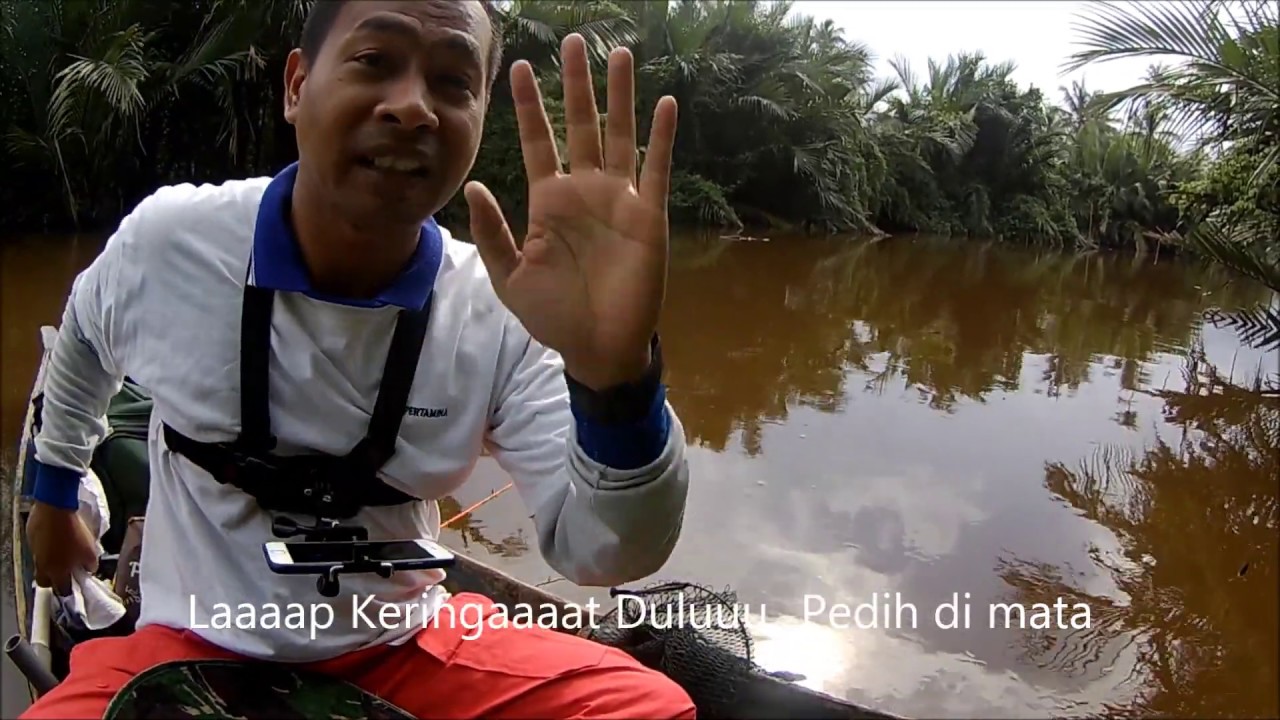 mancing udang papa exel edgar pontianak @JemBatan Air Hitam