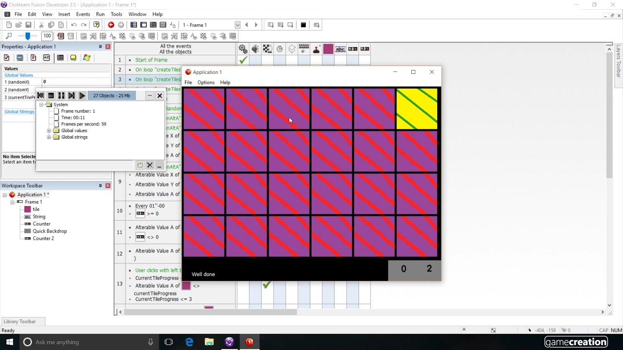 Loops and Alterable Values - Clickteam Fusion 2.5 - Ep 3 (Clickteam Tutorial)