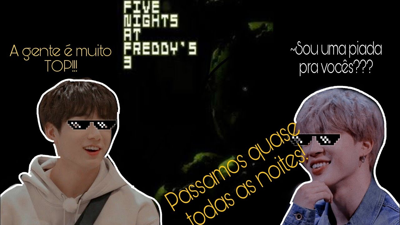 BTS {Jikook jogando} PASSAMOS QUASE TODAS AS NOITES!!!!! FnaF 3 (Cuidado com a gritaria! 😅😅)