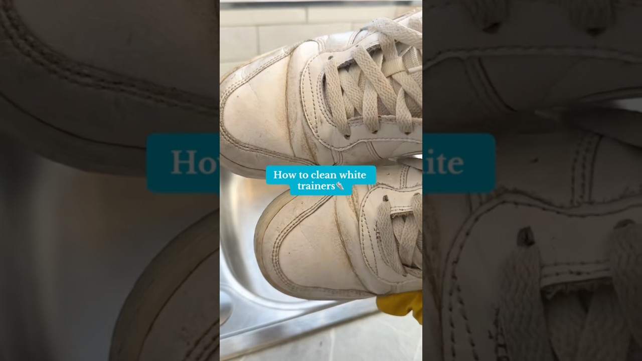 How to clean white trainers