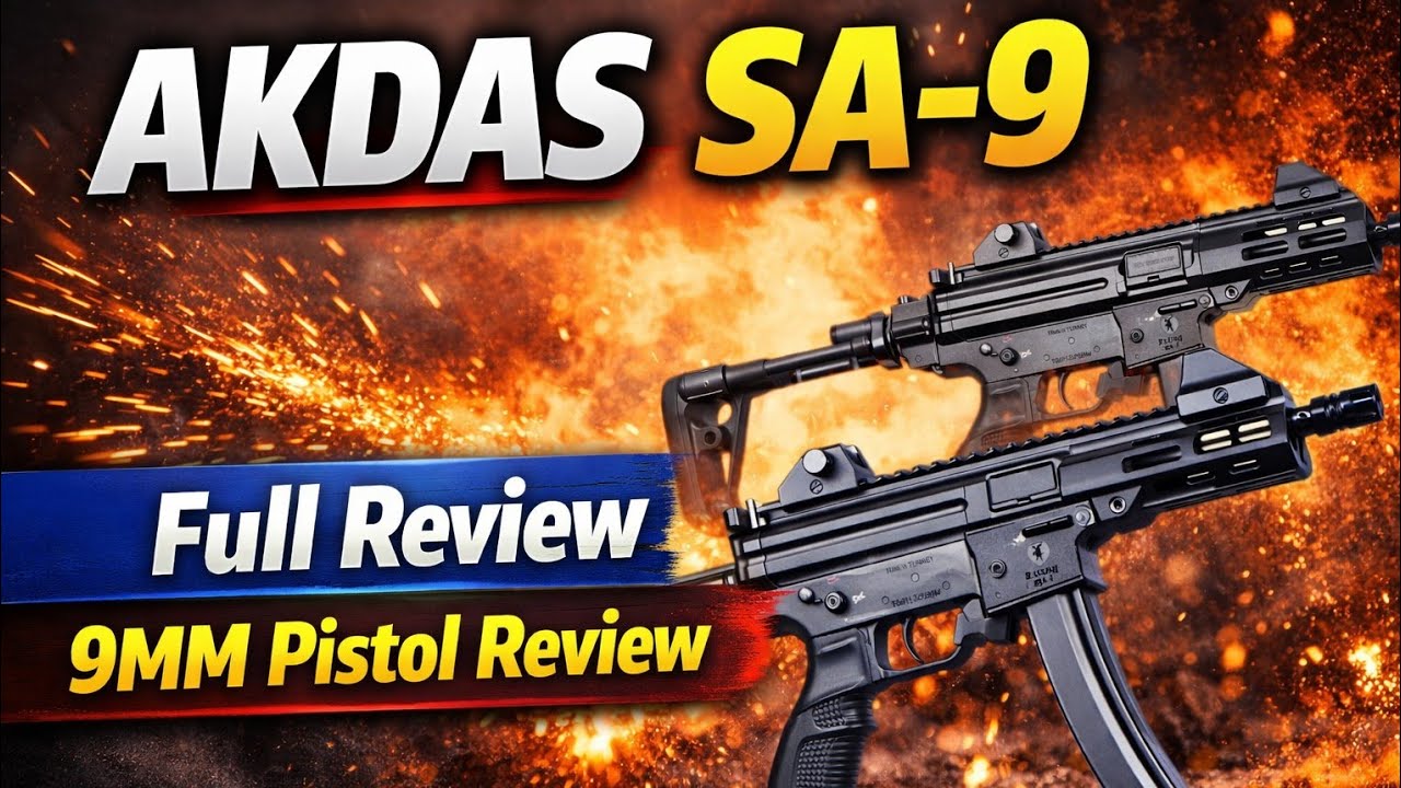 AKDAS SA-9 9MM PISTOL | TURKEY 🇹🇷 MADE |#9mmpistol #guns #airsoft 