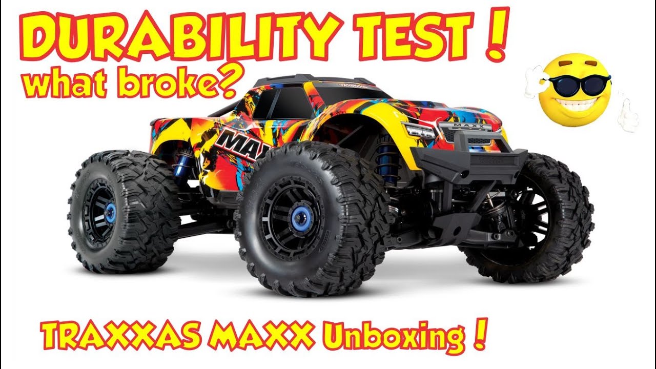 Traxxas Maxx Unboxing and Review - Traxxas Maxx Durability Test - Maxx Solar Flare