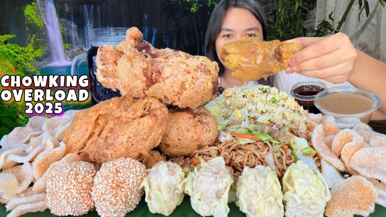 Chowking Overload Mukbang 2025 ( Chicken, Siomai, Pancit Canton, Chao Fan, Buchi, Chicharap )Mukbang