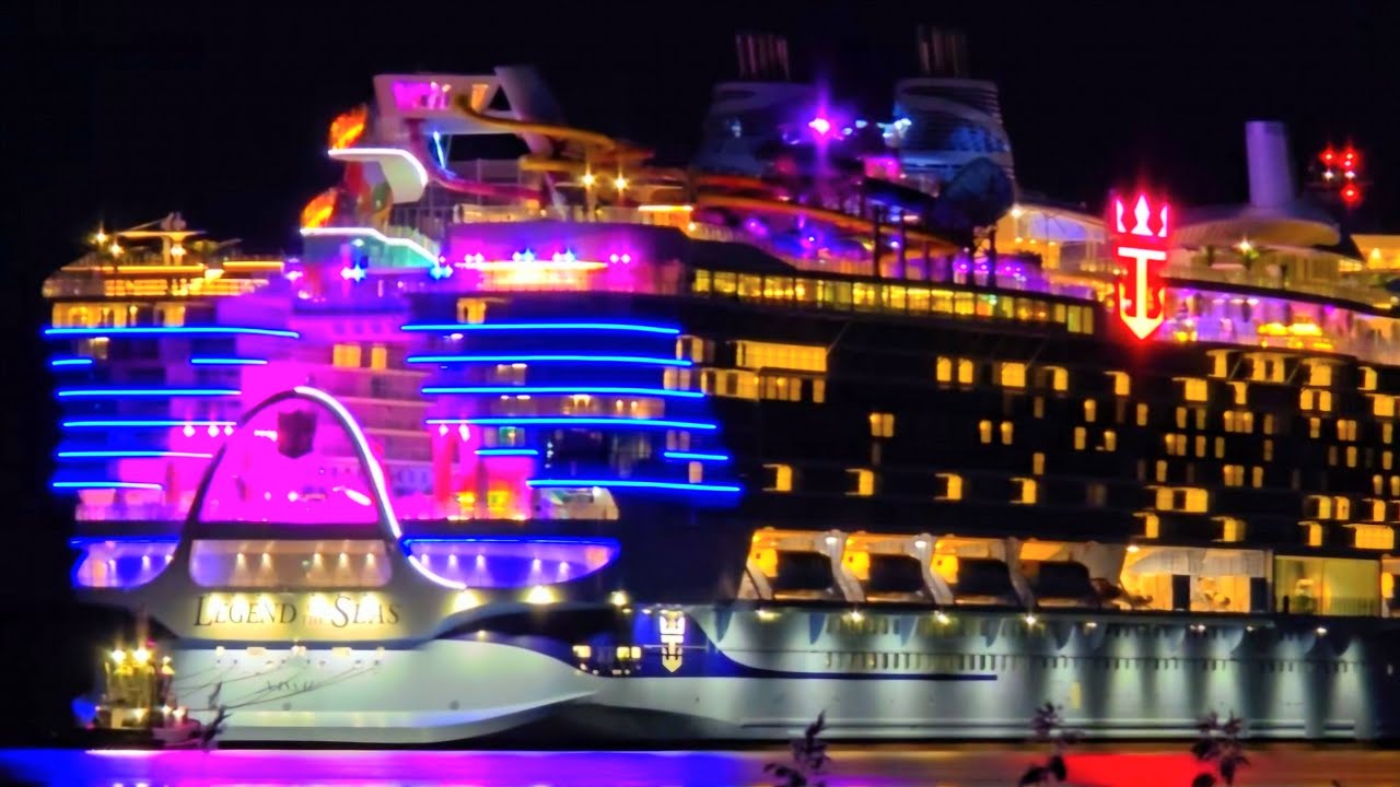 Legend of the Seas in Beautiful Night Lights ✨🚢
