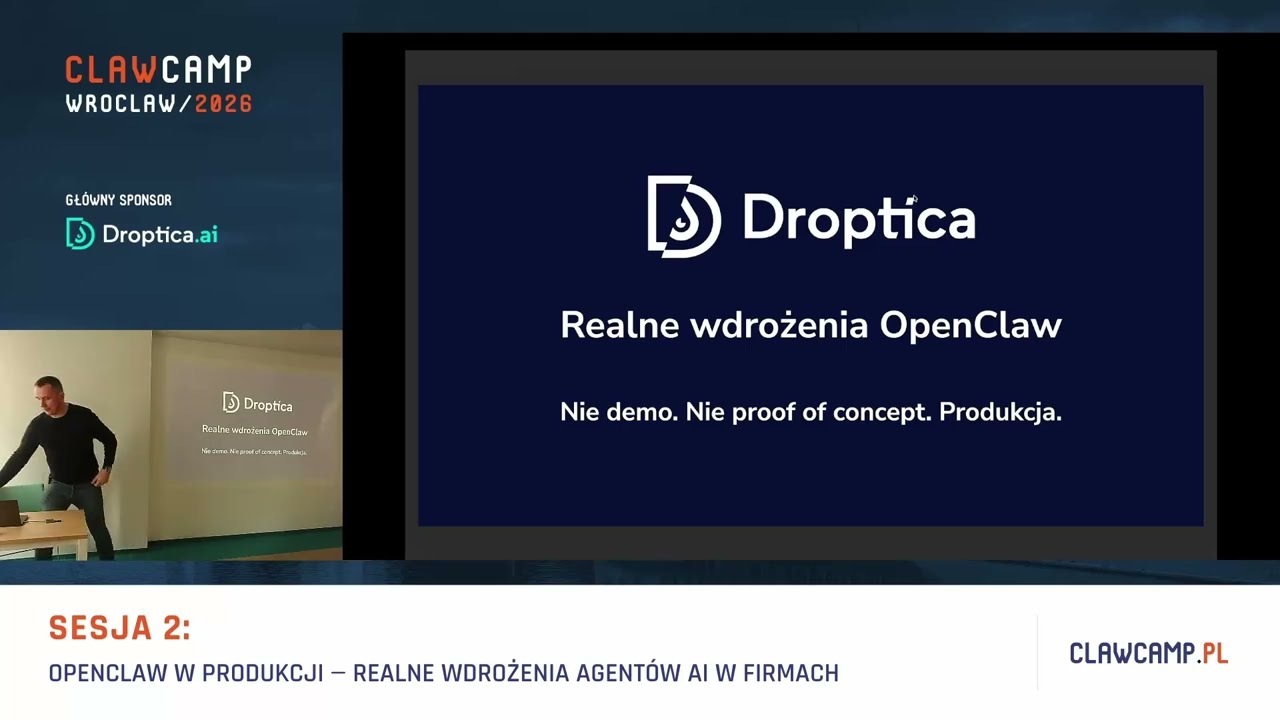 OpenClaw w produkcji &mdash; realne wdrożenia agent&oacute;w AI w firmach - ClawCamp #2