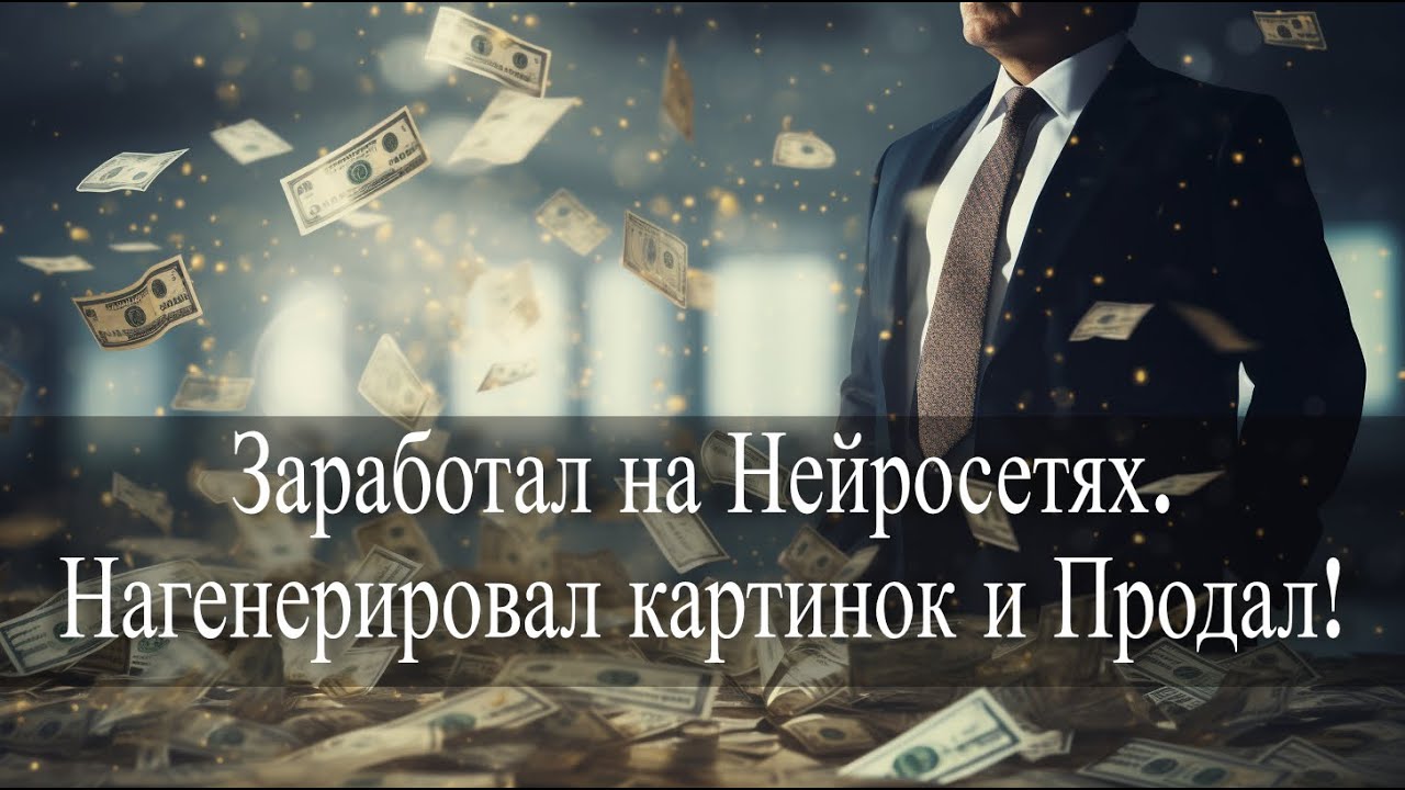 Заработал на Нейросетях. Нагенерировал картинок и Продал!