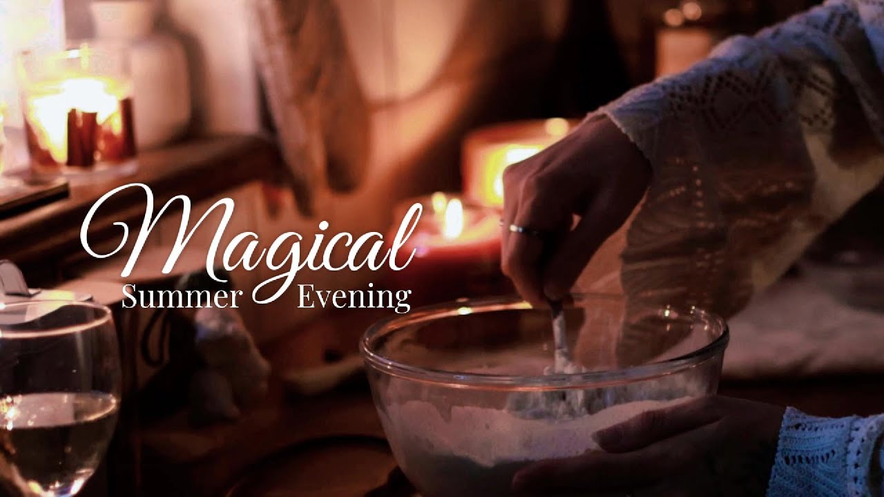 Magical evening in August- English countryside walk, baking focaccia bread