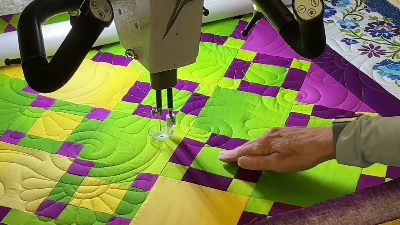 Handi Quilter Pro Stitcher -Drag and Drop with needle up instead of in your quilt. 