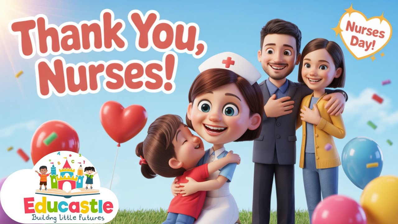 Nurses Day Song for Kids 2025 🩺🎶 Thank You, Nurses!  Happy International Nurses Day  | Educastle