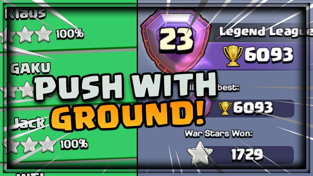 TOP 20 IN LEGEND LEAGUE WITH GROUND! | BEST TH14 LEGEND LEAGUE ATTACK STRATEGY |