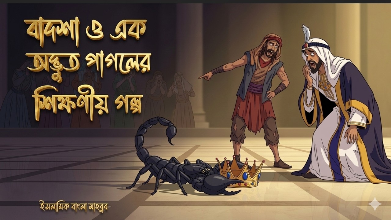 বাদশা ও এক অদ্ভুত পাগলের শিক্ষণীয় গল্প  Bangla Islamic Golpo  Moral Stories